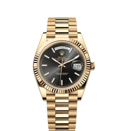 Rolex Day-date 40 Mm 228238 President Fluted Black Dial Unworn Complete 2023