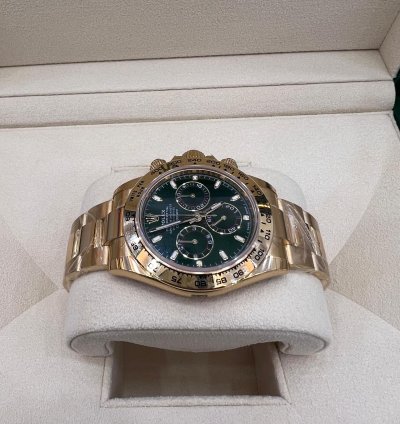 Rolex Daytona Green Dial Yellow Gold Discontinued