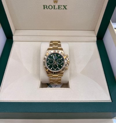 Rolex Daytona Green Dial Yellow Gold Discontinued