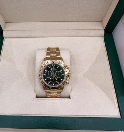 Rolex Daytona Green Dial Yellow Gold Discontinued