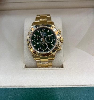 Rolex Daytona Green Dial Yellow Gold Discontinued