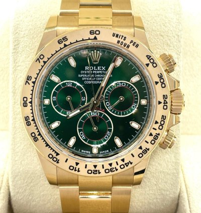 Rolex Daytona Green Money Dial 2021 New Full Set Box Papers john Mayer Discontinued