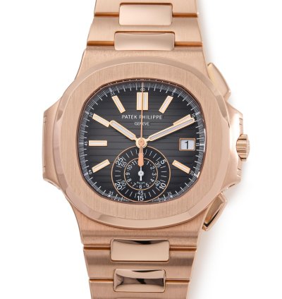 Patek Philippe Nautilus Chronograph 18k Rose Gold 5980 1r-001 - Ats-w000016
