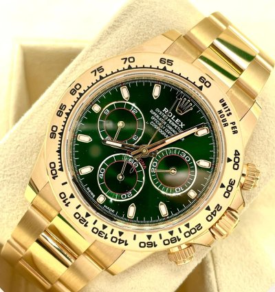 Rolex Daytona Green Money Dial 2021 New Full Set Box Papers john Mayer Discontinued
