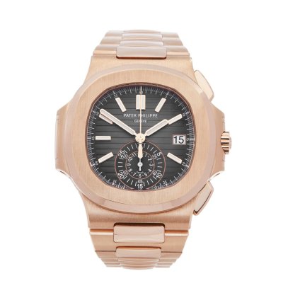 Patek Philippe Nautilus Chronograph 18k Rose Gold 5980 1r-001 - Ats-w007799