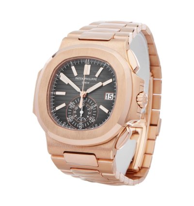 Patek Philippe Nautilus Chronograph 18k Rose Gold 5980 1r-001 - Ats-w007799
