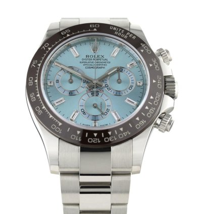 Rolex Daytona Ice Blue Baguette Dial