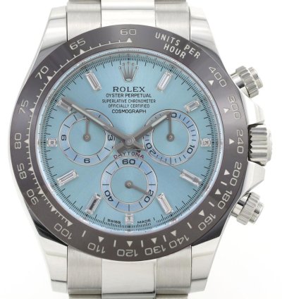 Rolex Daytona Ice Blue Baguette Dial