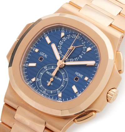 Patek Philippe Nautilus Chronograph 18k Rose Gold 5990 1r-001 - Ats-w007897
