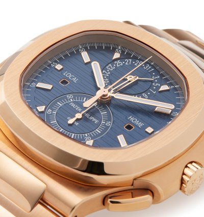 Patek Philippe Nautilus Chronograph 18k Rose Gold 5990 1r-001 - Ats-w007897