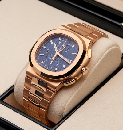 Patek Philippe Nautilus Chronograph 18k Rose Gold 5990 1r-001 - Ats-w007897