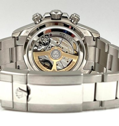Rolex Daytona Ice Blue Dial Platinum Bracelet Open Caseback 126506 Unworn 2024