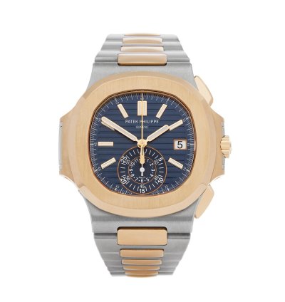 Patek Philippe Nautilus Chronograph 18k Rose Gold Stainless Steel 5980 1ar-001 - Ats-w000017