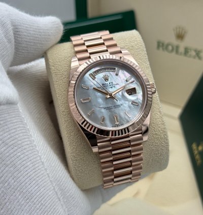 Rolex Day-date 40 Mop Perlmutt