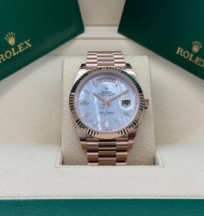 Rolex Day-date 40 Mop Perlmutt