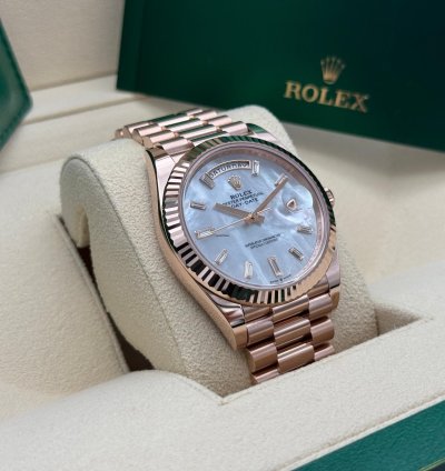 Rolex Day-date 40 Mop Perlmutt