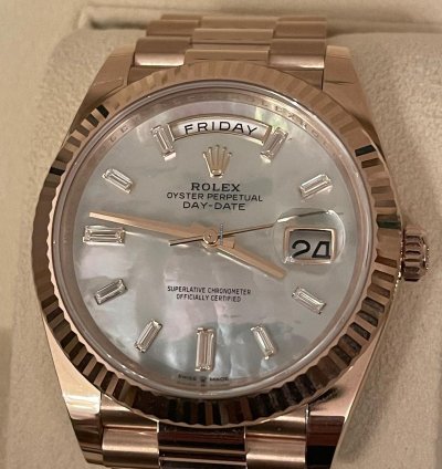 Rolex Day-date 40 Mother Of Pearl Baguette