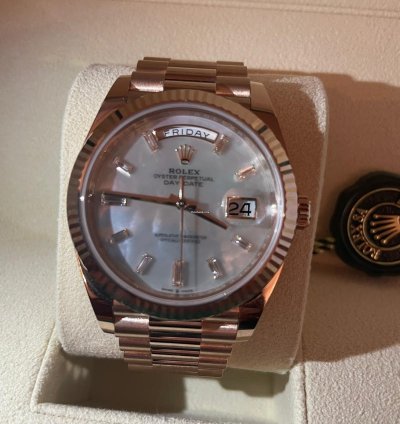 Rolex Day-date 40 Mother Of Pearl Baguette