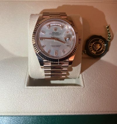 Rolex Day-date 40 Mother Of Pearl Baguette