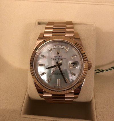 Rolex Day-date 40 Mother Of Pearl Baguette