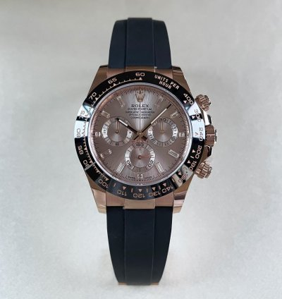 Rolex Daytona In Rose Gold Sundust Diamond-set Dial 116515ln-0006