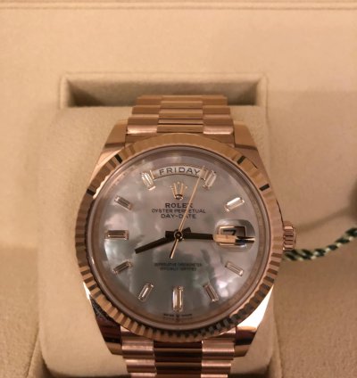 Rolex Day-date 40 Mother Of Pearl Baguette