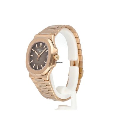 Patek Philippe Nautilus Chronograph 40 Rose Gold - Brown Choco 2016 Box Papers