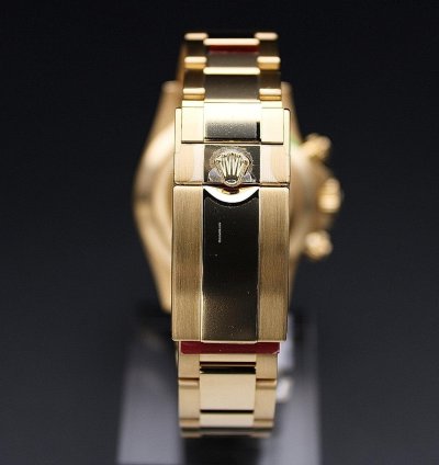 Rolex Daytona In Stock New Full Stickers Daytona Yellow Gold Green Dial Personal Delivery