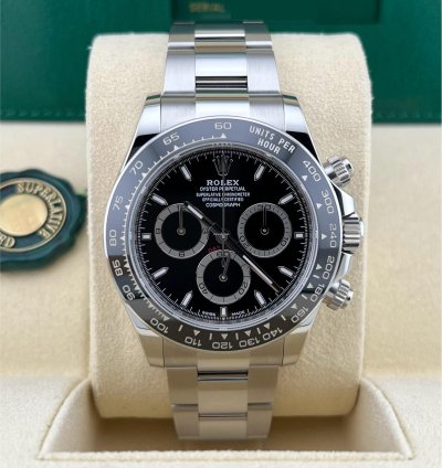 Rolex Daytona In Stock Unworn 2024 Daytona Black Dial 126500ln Oyster Bracelet