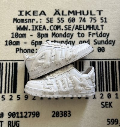 Cpfm Nike Air Force 1 Low White Size 10m