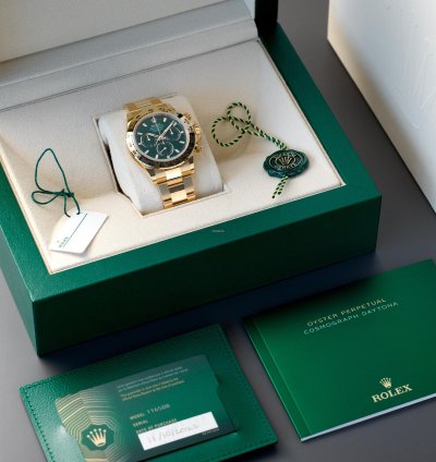 Rolex Daytona John Mayer - 2022 - New - 116508 - Yellow Gold Green