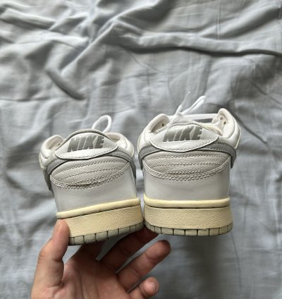 2002 Nike Dunk Low Pro Sb White Grey Patent Leather