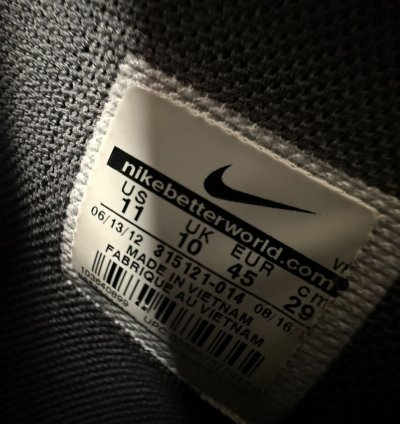 2012 Nike Air Force 1 High 07 Grey 315121-014