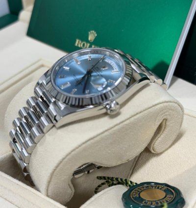 Rolex Day-date 40 New 2023 Fluted Baguette Dial 228236