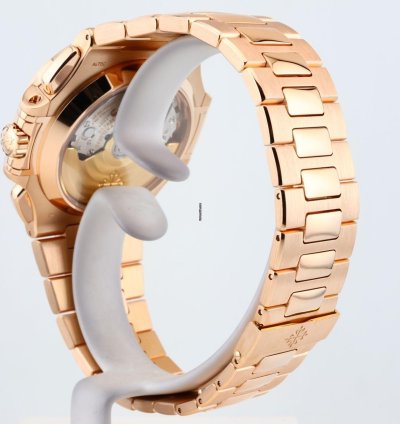 Patek Philippe Nautilus Chronograph In 18k Rose Gold - With Box And Papers