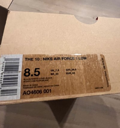 with Reciept Nike Air Force 1 Low Off White