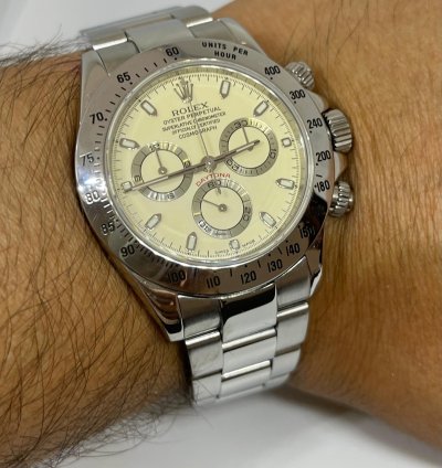 Rolex Daytona Lemon Cream Dial Serial Full Set