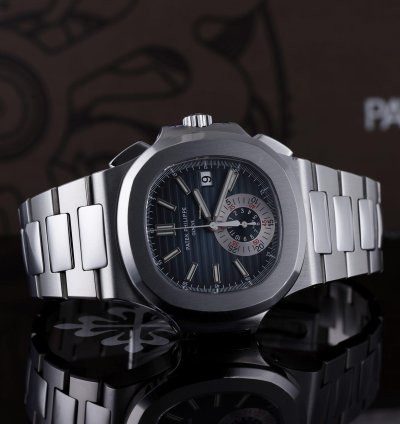 Patek Philippe Nautilus Chronograph Ref 5980-1a-001 Geneva Seal Stainless Steel 2009