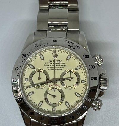 Rolex Daytona Lemon Cream Dial Serial Full Set