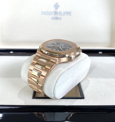 Patek Philippe Nautilus Chronograph Rose Gold 2020 Full Set