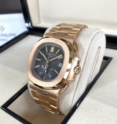 Patek Philippe Nautilus Chronograph Rose Gold 2020 Full Set