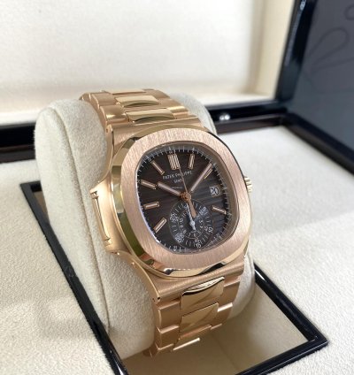 Patek Philippe Nautilus Chronograph Rose Gold 2020 Full Set