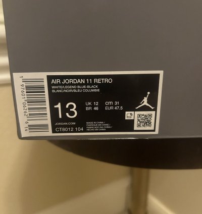 Ds Jordan 11 Retro Legend Blue