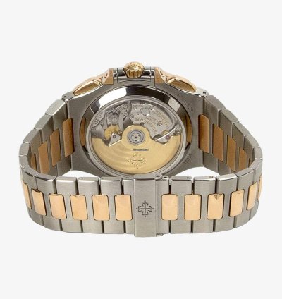 Patek Philippe Nautilus Chronograph Stainless Steel 18kt Rose Gold 5980-1ar