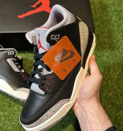 Ds Jordan 3 Black Cement 2024