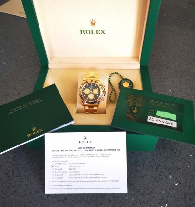 Rolex Daytona Mai Indossato Full Set Quadrante Newman Marzo 2025