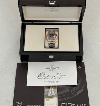 Patek Philippe Nautilus Chronograph Steel Rose Gold 5980 1ar-001