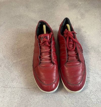 -3 Yohji Yamamoto Adidas Red Low Top Sneakers