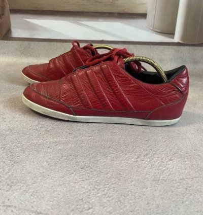 -3 Yohji Yamamoto Adidas Red Low Top Sneakers