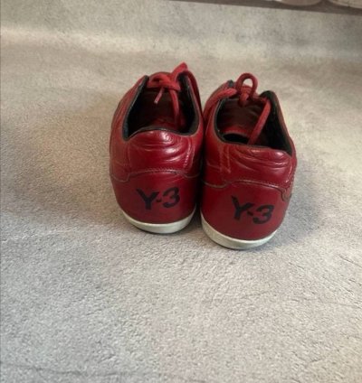 -3 Yohji Yamamoto Adidas Red Low Top Sneakers
